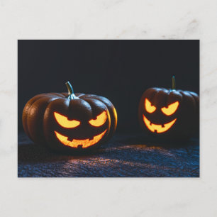 Evil pumpkins glimlach briefkaart