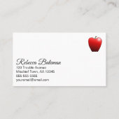 Evil Queen Petite pomme drôle Carte de visite (Dos)