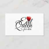 Evil Queen Petite pomme drôle Carte de visite (Devant)