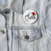Evil Queen Small Apple Button (In situ)