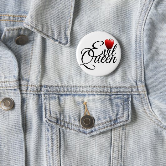 Evil Queen Small Apple Button (In situ)