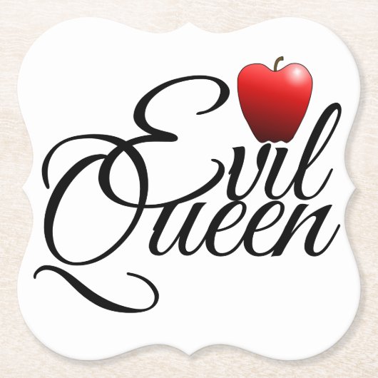 Evil Queen Small Apple Kartonnen Onderzetters (Voorkant)