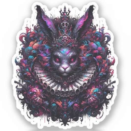 Evil Rabbit Sticker (Voorkant)