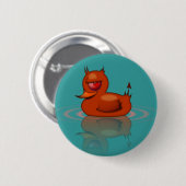Evil Rubber Duck Ronde Button 5,7 Cm (Voorkant /achterkant)