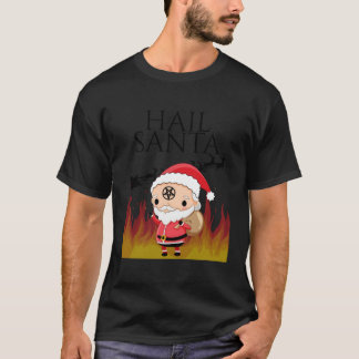 Evil Santa Hail Santa Occult voor Kerstmis T-shirt