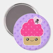 Evil schattig kawaii cupcake van de dood magneet (Voorkant / Achterkant)