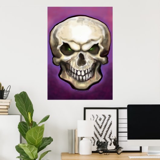 Evil Skull Poster (Thuiskantoor)