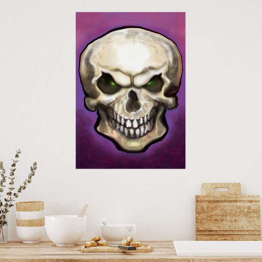 Evil Skull Poster (Keuken)