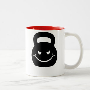 EVIL SMIRKING KETTLEBELL TWEEKLEURIGE KOFFIEMOK