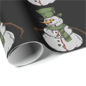 Evil Snowman Cadeaupapier (Rol Hoek)