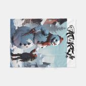 Evil Snowman en Little Buddy Fleece Deken (Voorkant (Horizontaal))