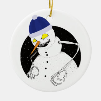 Evil Snowman Keramisch Ornament