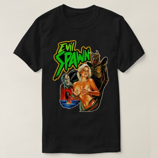 Evil Spawn Cult Classic Horror Fan Art T-shirt (Design voorkant)