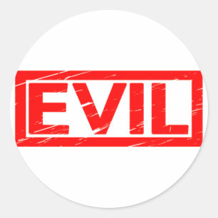 Evil Stamp Ronde Sticker