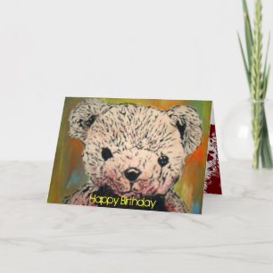 'Evil Teddy Bear' Verjaardag Kaart