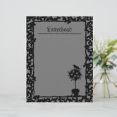 Evil Topiary Coordinates Gepersonaliseerd Briefhoofd (Staand voorkant)