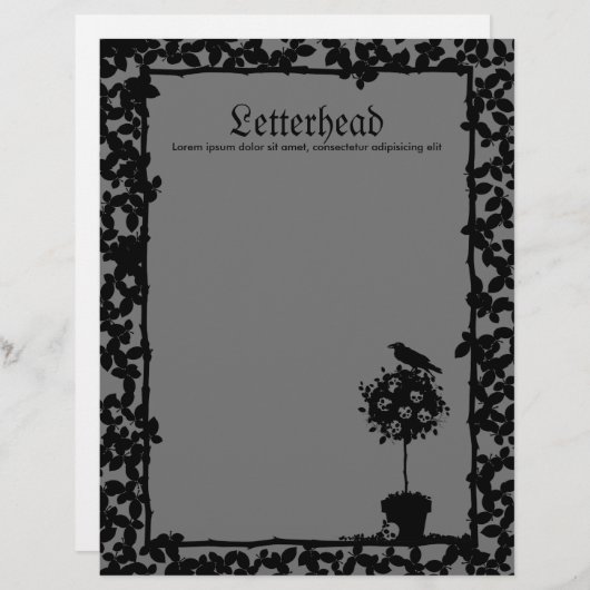 Evil Topiary Coordinates Gepersonaliseerd Briefhoofd (Voorkant / Achterkant)