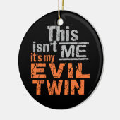 Evil Twin custom ornaming Keramisch Ornament (Links)