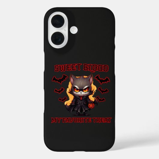 Evil Vampire Cat Halloween Pumpkin Bat Spooky Nigh Case-Mate iPhone Case (Achterkant)