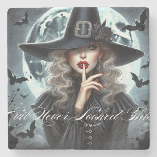 Evil Witch Full Moon Onderzetter