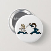 Evilontwolegs.com-karikaturen Ronde Button 5,7 Cm (Voorkant /achterkant)
