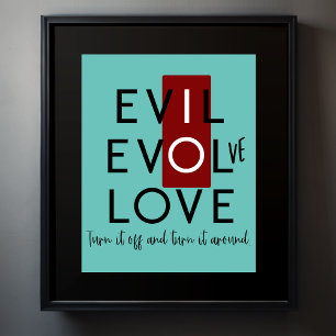 Evil's Hidden Schakel het uit Poster