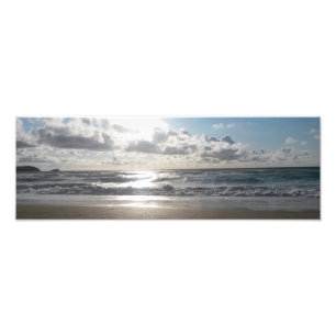 Eving Light Fistral Beach Newquay Cornwall UK Foto Afdruk
