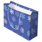 Eving Snowflake Large Gift Bag Groot Cadeauzakje (Voorkant Gekanteld)
