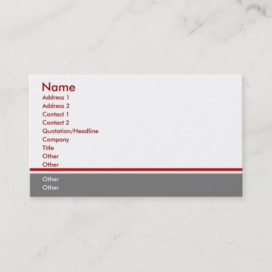 Évitez évitent le carte de visite (Devant)