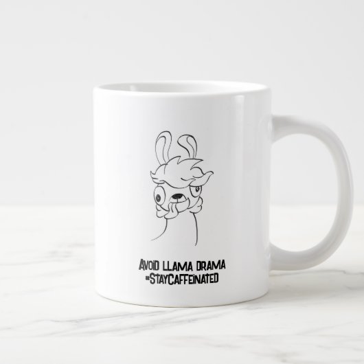 Évitez la tasse de café dramatique lama (Droite)