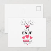 EVJF in volle waai Feestdagenkaart (Voorkant / Achterkant)