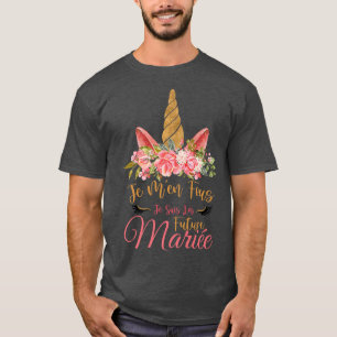 EVJF Persoonlijke Bruid tot Bruid Kroon Linocorn T-shirt