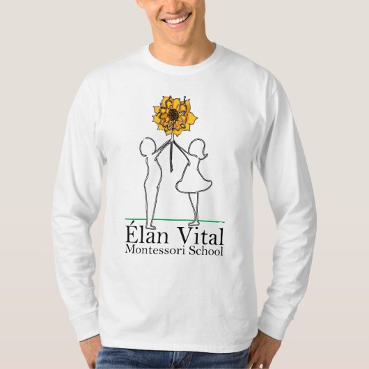 EVM Mannen met lange mouwen T-shirt (Voorkant)