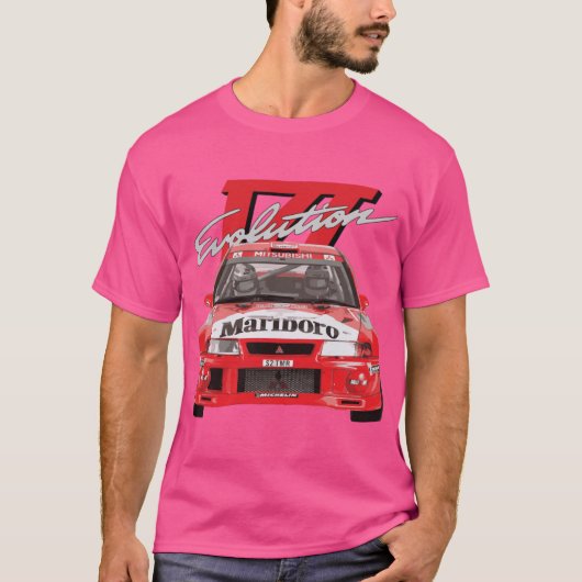 Evo 6 VI TME WRC RALLIART Mitsubish Evolution Enke T-shirt (Voorkant)