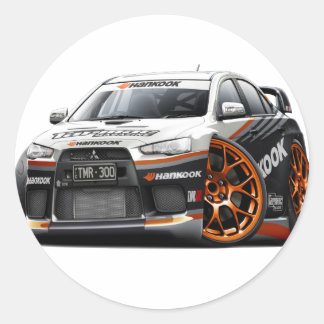 Evo Race Car Ronde Sticker