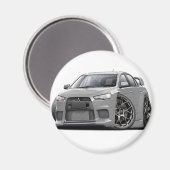 Evo Silver Car Magneet (Voorkant / Achterkant)