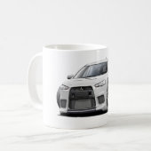 Evo White Car Koffiemok (Voorkant links)