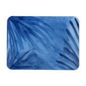 Evocative Abstract Blue Rays Waterverf Painting Magneet (Horizontaal)