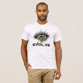 Evoluerende visie: het oog van het reptiel t-shirt (Voorkant volledig)