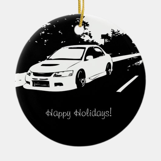 Evolutie 9 Rolling shot Keramisch Ornament (Voorkant)