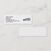 Evolutie-aap Mini Visitekaartje (Voorkant / Achterkant)