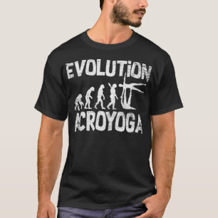 Evolutie Acroyoga Acro Yoga Acrobat Therapeuti T-shirt