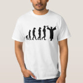 Evolutie Afstuderen T-shirt Funny Afstudeerder T-s (Voorkant)