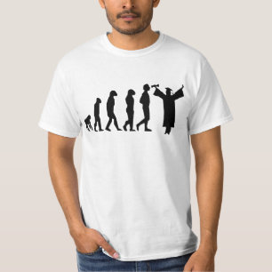 Evolutie Afstuderen T-shirt Funny Afstudeerder T-s
