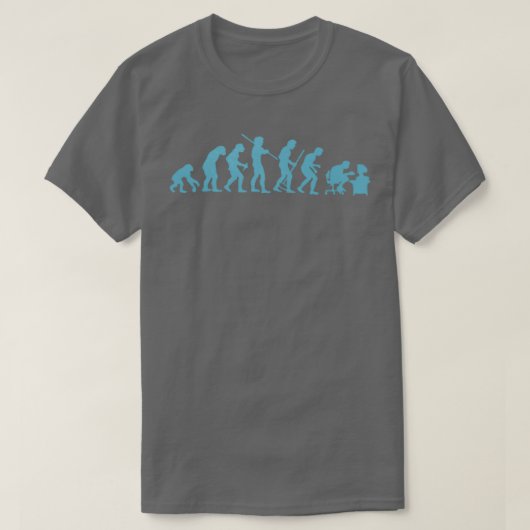 Evolutie Ape to Geek Classic TShirt (Design voorkant)