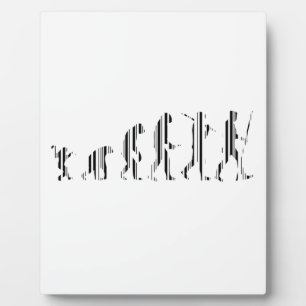 EVOLUTIE BAR CODE Darwin Barcode Patroon Ontwerp Fotoplaat