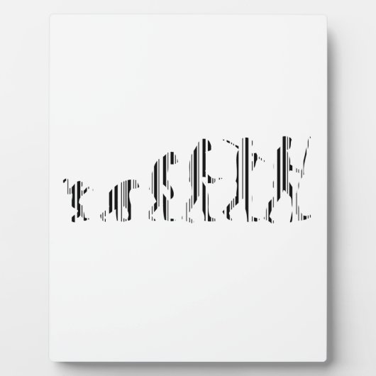 EVOLUTIE BAR CODE Darwin Barcode Patroon Ontwerp Fotoplaat (Voorkant)