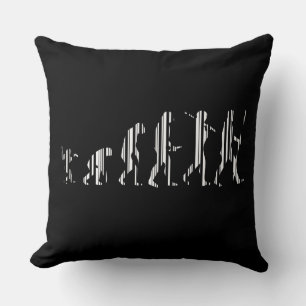 EVOLUTIE BAR CODE Darwin Barcode Patroon Ontwerp Kussen