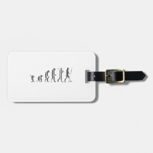 EVOLUTIE BAR CODE Darwin Barcode Patroonontwerp Bagagelabel
