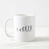 EVOLUTIE BAR CODE Darwin Barcode Patroonontwerp Koffiemok (Links)